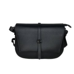 709К Сумка женская натуральная кожа черная (Черный/натуральная кожа/Redmond)