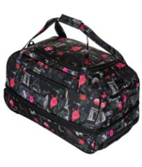 М-198-1 Сумка на колесах дизайн париж (фиолетовый/54*32*32/катионик/NTL Continent)