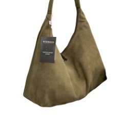 822 Сумка женская натуральная замша/кожа (khaki) (хаки/40*32*14/натуральная замша/кожа/Redmond)