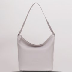 3142LN Сумка женская Серый (Серый светлый/натуральная кожа/Richet)