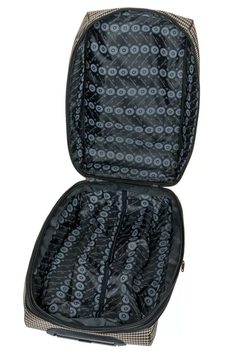 М-7301 Сумка на колесах дизайн гусиная лапка (Бежевый/55*26*35/полиэстер/NTL Continent)