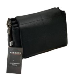 4107К Сумка женская натуральная кожа (black) (Черный)