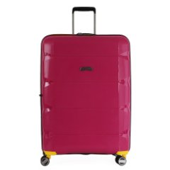 EN6520-24-57 FABRETTI Чемодан 4-х колесный 100% полипропилен (розовый/45*66*26/полипропилен/M/FABRETTI)