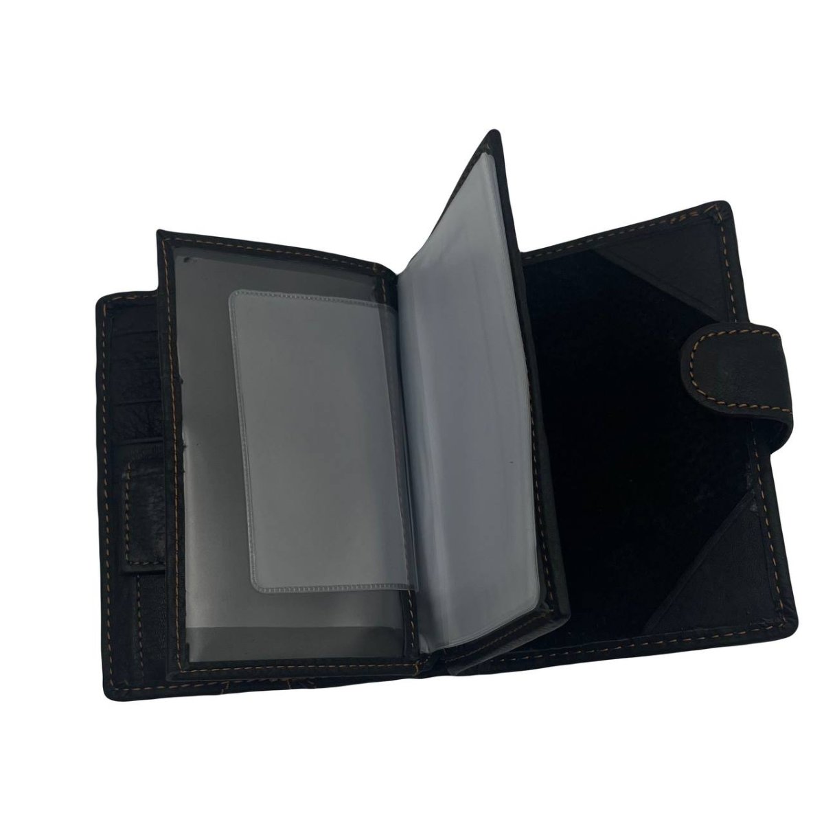302-6 Портмоне натуральная кожа волк (black) (черный/14*10*2/натуральная кожа/Hogerland)