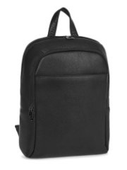 81-208-31-4  Рюкзак мужской (чёрный) (Черный/26*12*36/Экокожа/L)