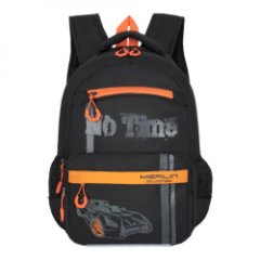 Y-662 Рюкзак MERLIN  (Черный/оранжевый/29*40*16/полиэстер/MERLIN)