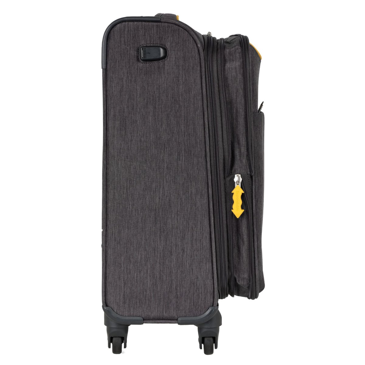 Р1919 (3-ой) D.Blue (19) т.синий чемодан малый тканевый облегченный (синий/34,5*55*22/полиэстер/S/2,6 кг/37 литров/Polar)