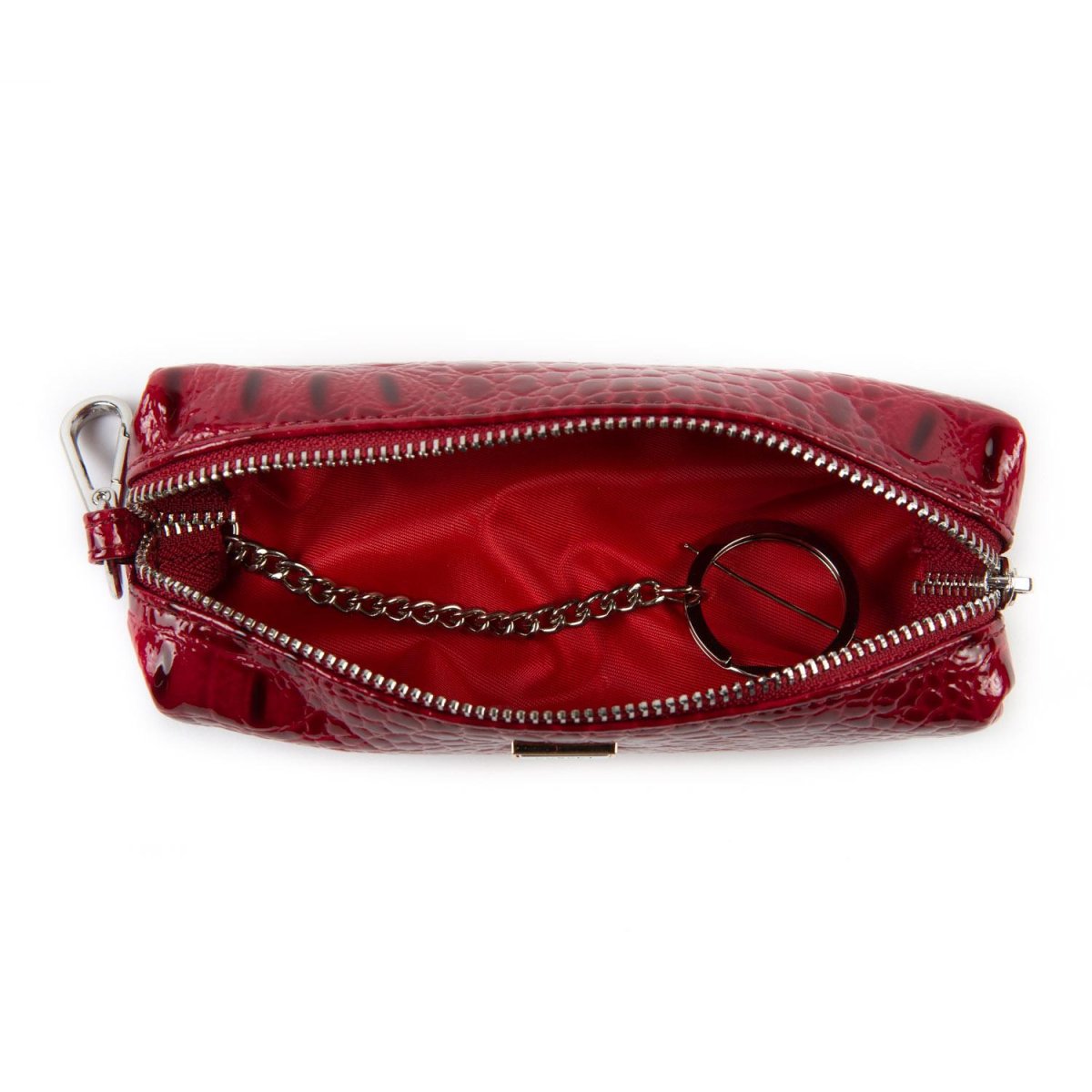 CS21-46D Ключница (бордовый) (бордовый/14,5*4,5*3/натуральная кожа/COSCET)