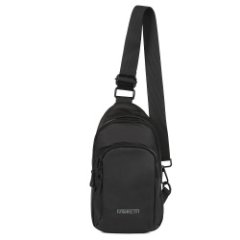 1105-2 (FABRETTI) Сумка мужская на одно плечо 100% нейлон (черный/16*29*6/нейлон/FABRETTI)