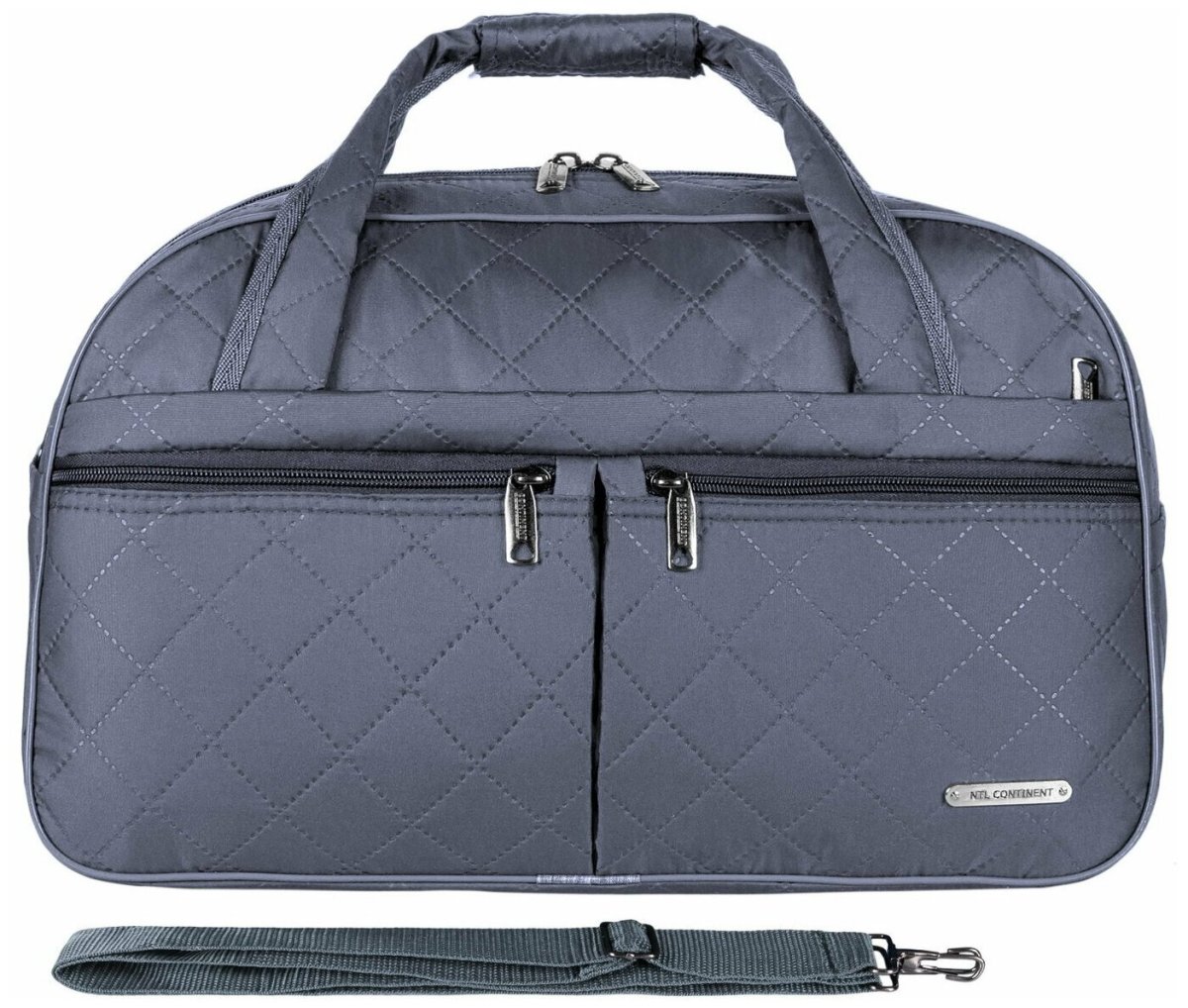 М-505 Саквояж дюспа серый (серый/47*28*20/полиэстер/NTL Continent)