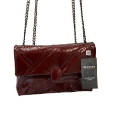 8475J Сумка женская натуральная кожа (бордовый) (Бордовый лак/28*18*9/натуральная кожа/Redmond)