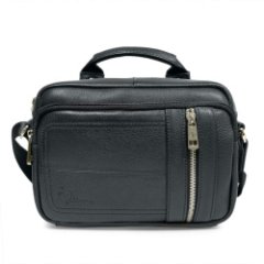 102-876-1 Сумка мужская кожа (Пеллекон) (черный/23,5*17*7/натуральная кожа/PELLECON)