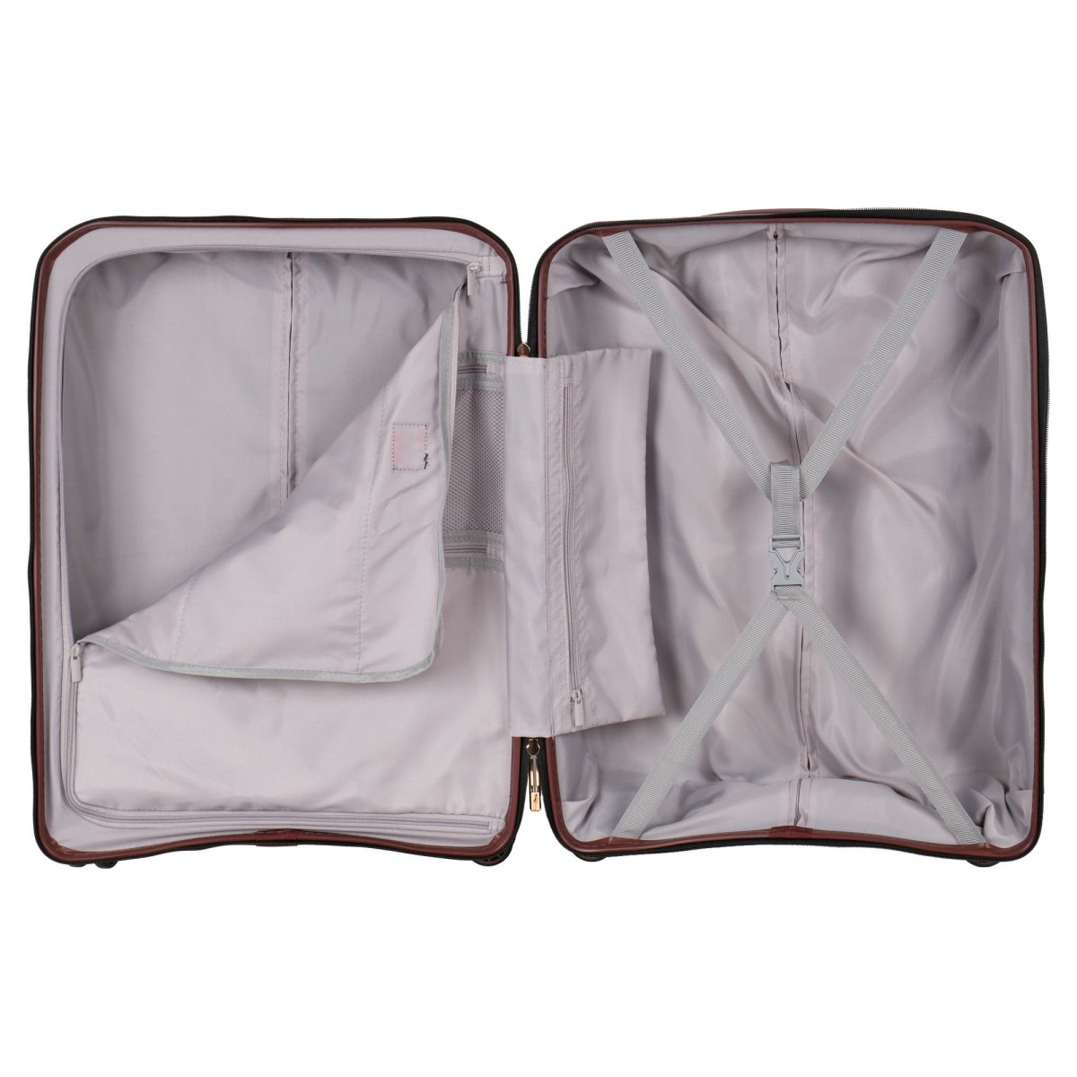 Р0015 (2-ой) Black (24) пластик PP (полипропилен) чемодан средний (Черный/46*63*25/полипропилен/3,5 кг/61 литр/Polar)