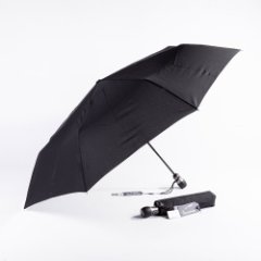 737390 Зонт мужской,3 сл.,полный автомат,ручка пласт. прямая (Черный/эпонж/Goroshek)