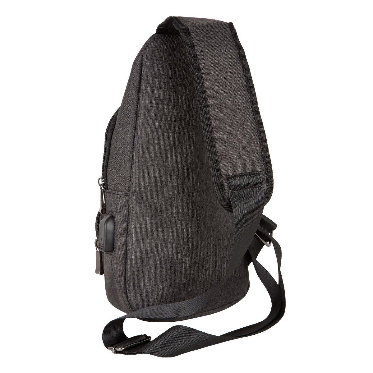 П0140-05 (Black) рюкзак однолямочный текстиль (черный/17*32*6,5/полиэстер/0,33 кг/3,5 литра/Polar)