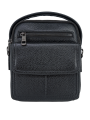 102-81744-1 Сумка мужская кожа Пеллекон (черный/17*20*8,5/натуральная кожа/PELLECON)