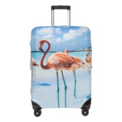 9143 (M))) Защитный чехол для чемодана (голубой/полиэстер/M/Verage)