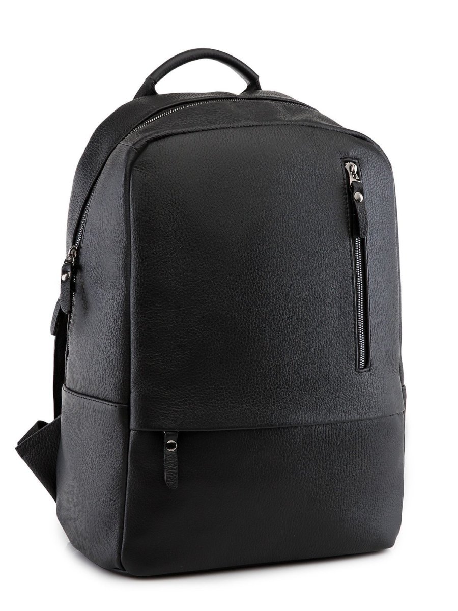 00132 12 01 Сумка мужская черный (Черный/натуральная кожа/S.Lavia)