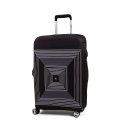 RW1087-M FABRETTI Чехол для чемодана 92%полиэстер 8%спандекс (черный)