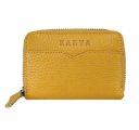 0043-56 Картхолдер натуральная кожа KARYA (Жёлтый/11*8*2/натуральная кожа/KARYA)