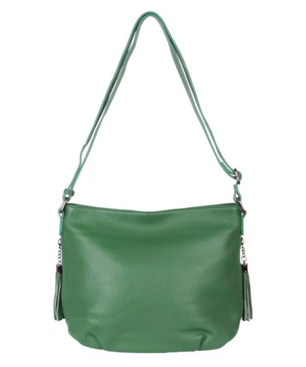 116К Сумка женская натуральная кожа (lime) (Зелёный/натуральная кожа)