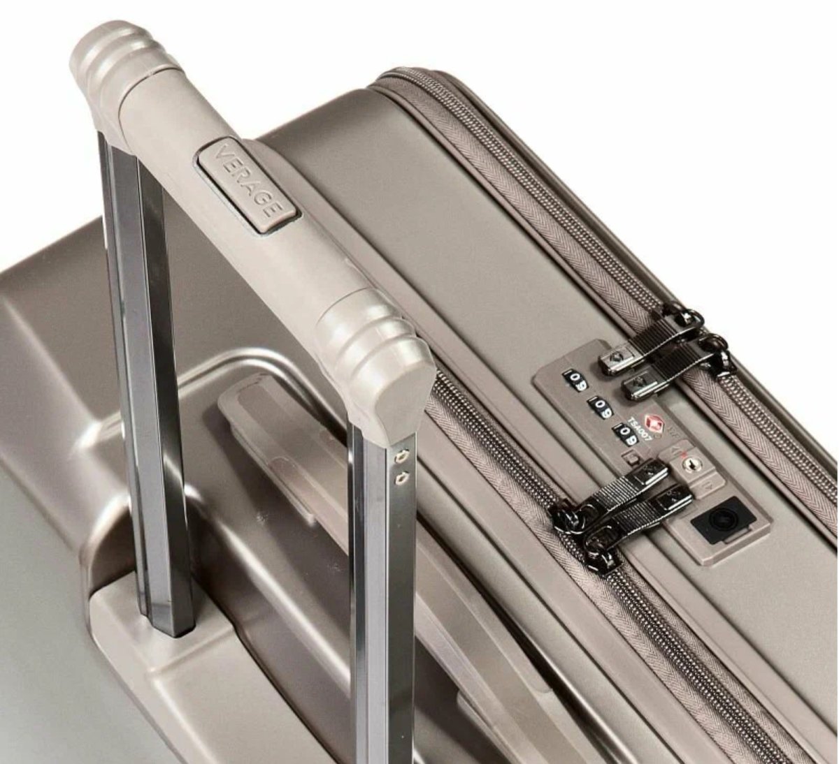 GM19031W25 (champagne) Чемодан-тележка Verage (Бежевый/48*69*27/поликарбонат + ABS/M/Verage)