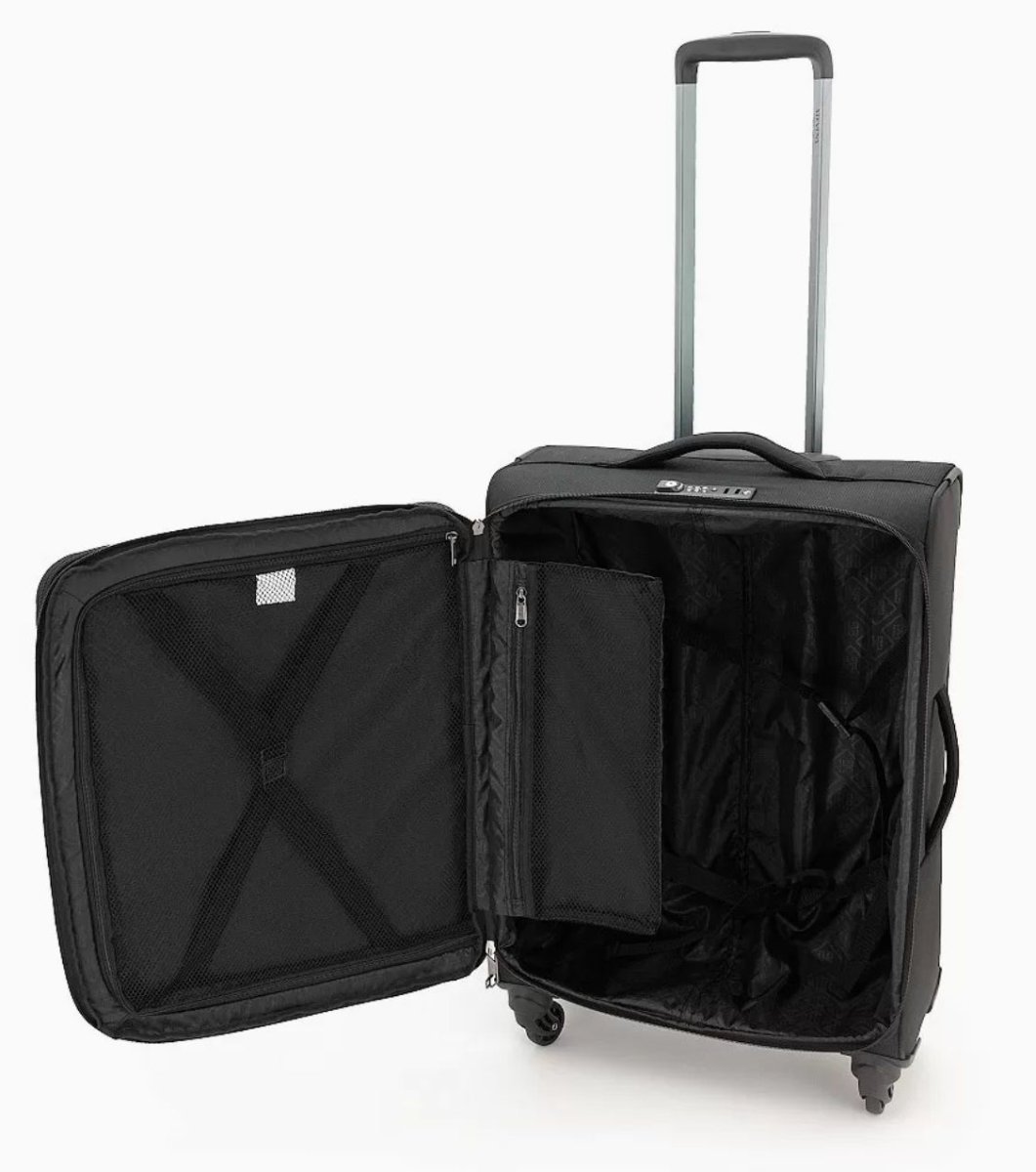 28A-001-424 Чемодан 4-х колесный (Черный/43*67*26,5/31/полиэстер/M/3,0 кг/76 литров/Eberhart)