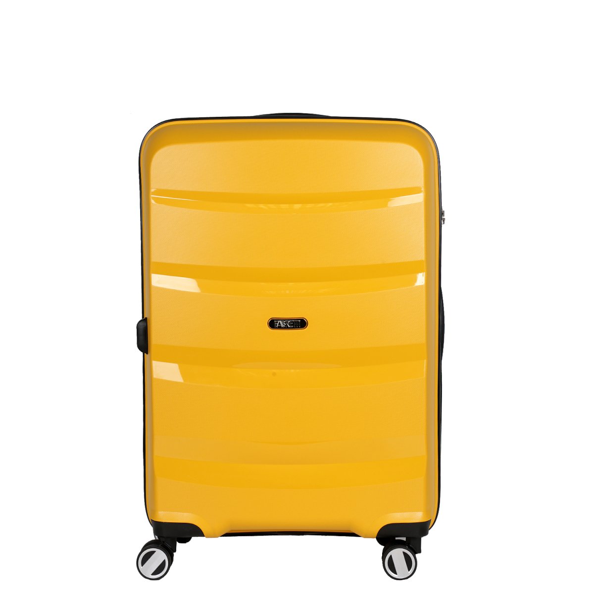 EN7520-024-7 Чемодан 4-х колесный 100% полипропилен FABRETTI  (Жёлтый/45*68*25/полипропилен/M)