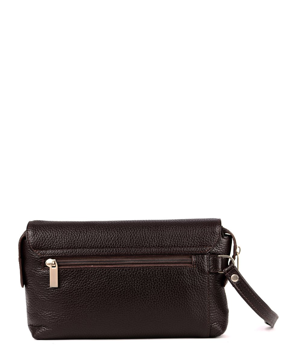 53133 Сумка-клатч LEWIS DENVER кожа шоколад (Коричневый/22*13*5/натуральная кожа/R.Blake)