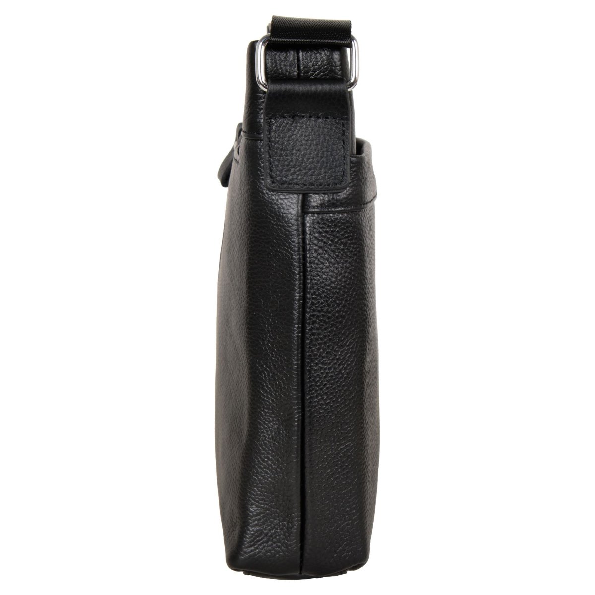 1022 Сумка мужская натуральная кожа Polar (черный/24*27*6/натуральная кожа/0,48 кг/4 литра/Polar)