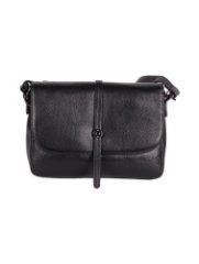 015К Сумка женская натуральная кожа черная (Черный/натуральная кожа/Redmond)