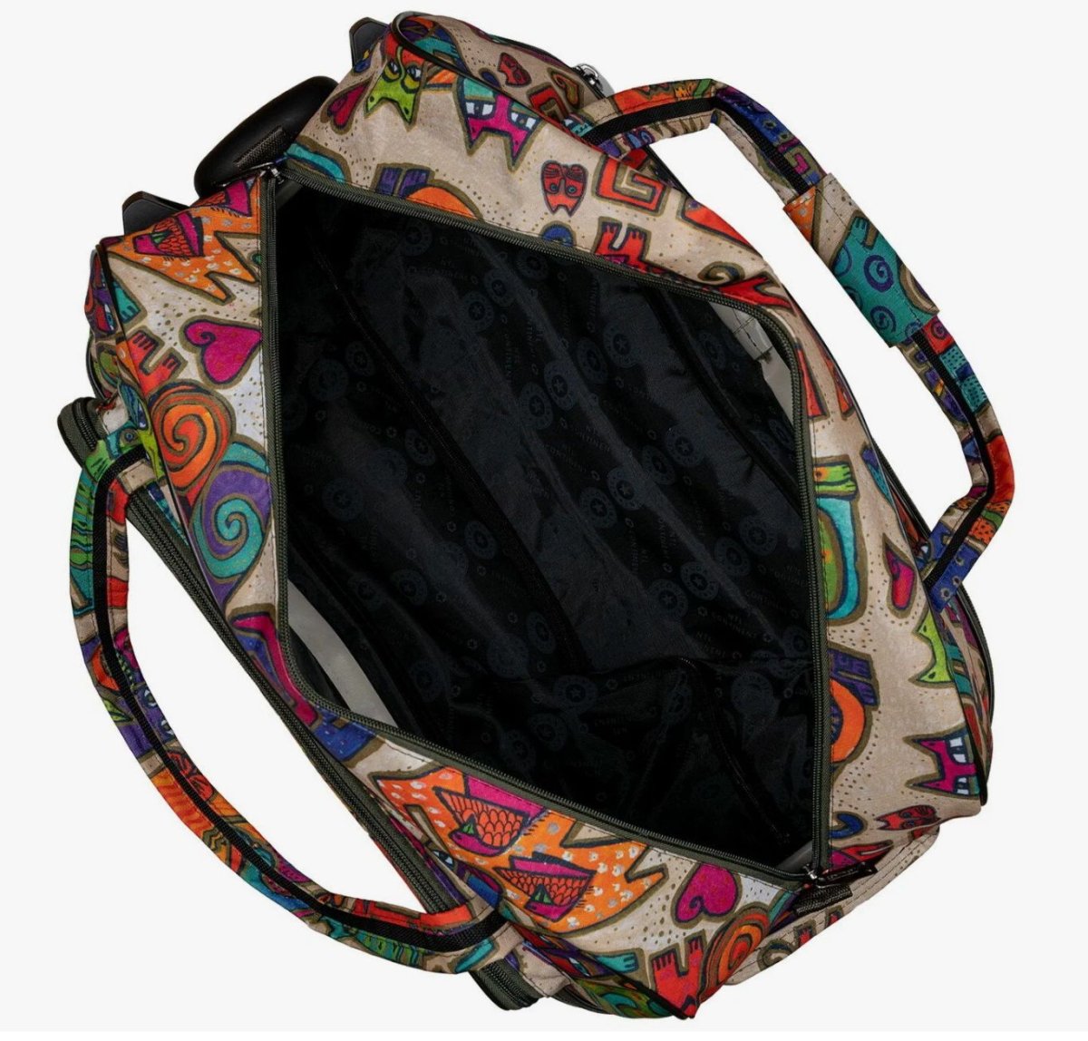 М-16 Сумка на колесах дизайн кошки бежевый (Бежевый/49*32*28/полиэстер/NTL Continent)