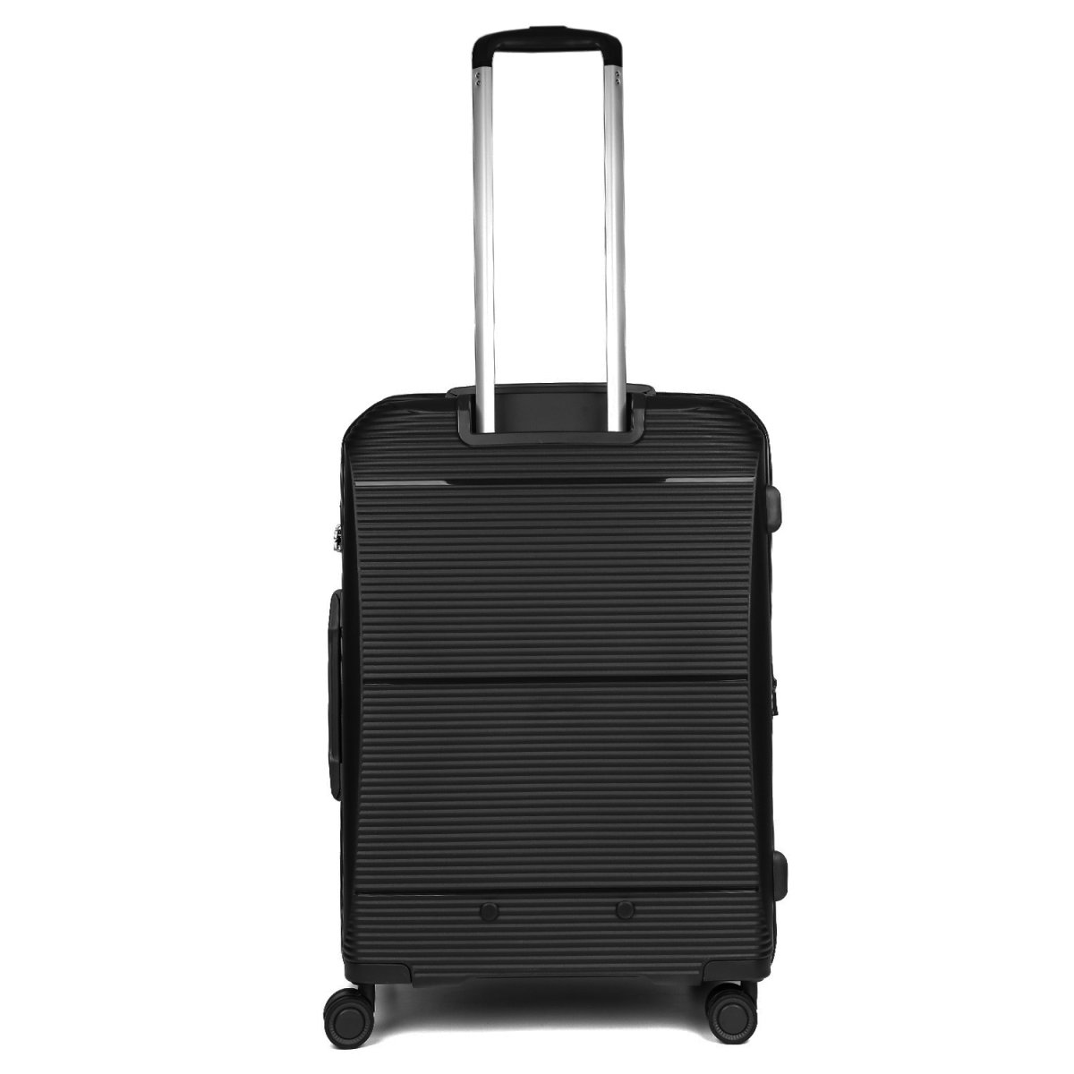 EN1010-24-2 FABRETTI Чемодан 4-х колесный 100% полипропилен (черный/46*67*29/полипропилен/M/FABRETTI)