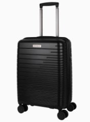 44S-009-420 Чемодан 4-х колесный (Черный/37*55*20/полипропилен/S/2,4 кг/40 литров/Eberhart)