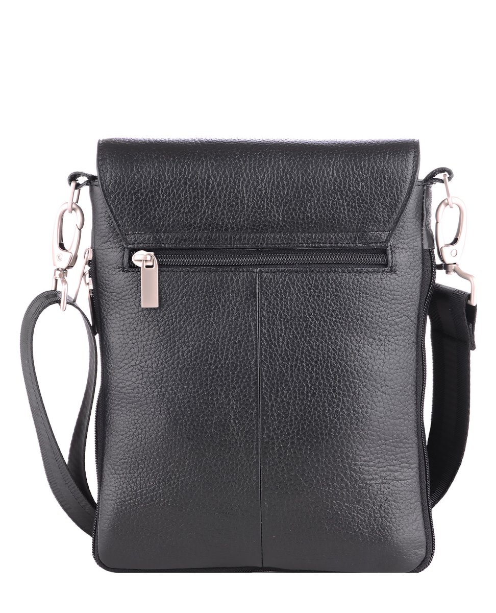 51687 Сумка MORRIS DEERSKIN кожа (черный) (Черный/20*23*2,5/натуральная кожа/R.Blake)