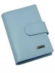 42003-2606 Sky blue Визитница (Malgrado) (голубой/7,5*11*1,5/натуральная кожа/Malgrado)