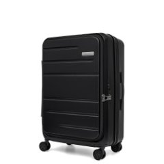 EN1030-24-2 FABRETTI Чемодан 4-х колесный 100% поликарбонат (черный)