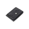 063-DC9-11J/A Зажим с монетницей на кнопке (чёрный) (Черный/10,5*8,5*0,5/натуральная кожа/Doublecity)