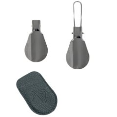 102-718-44 Рожок для обуви в чехле (Пеллекон) (темно-зеленый/5*8/PELLECON)