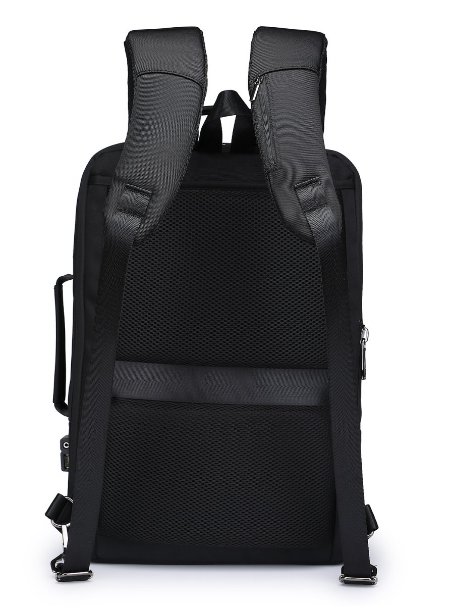 2413 (BLACK) Портфель-рюкзак c расширением ARISTOCRAT (Черный/30*45*12/17/полиэстер/1,22 кг/30 литров/ARISTOCRAT )