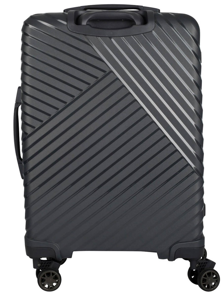 10M-009-420 Чемодан 4-х колесный (Черный/37*55*20/полипропилен/S/2,8 кг/40 литров/Eberhart)