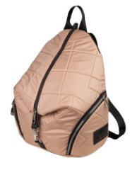 709-3070404 Рюкзак бежевый+треугольники+карабин (Dewspo) (Бежевый/29*37*16/текстиль/KATY NIKOLAEVA)