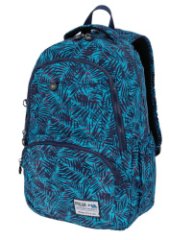 18263L (Pink) большой  рюкзак  Голубые листья с розовымтекстиль (Розовый/30*42*14/полиэстер/0,44 кг/17,6 литров/Polar)