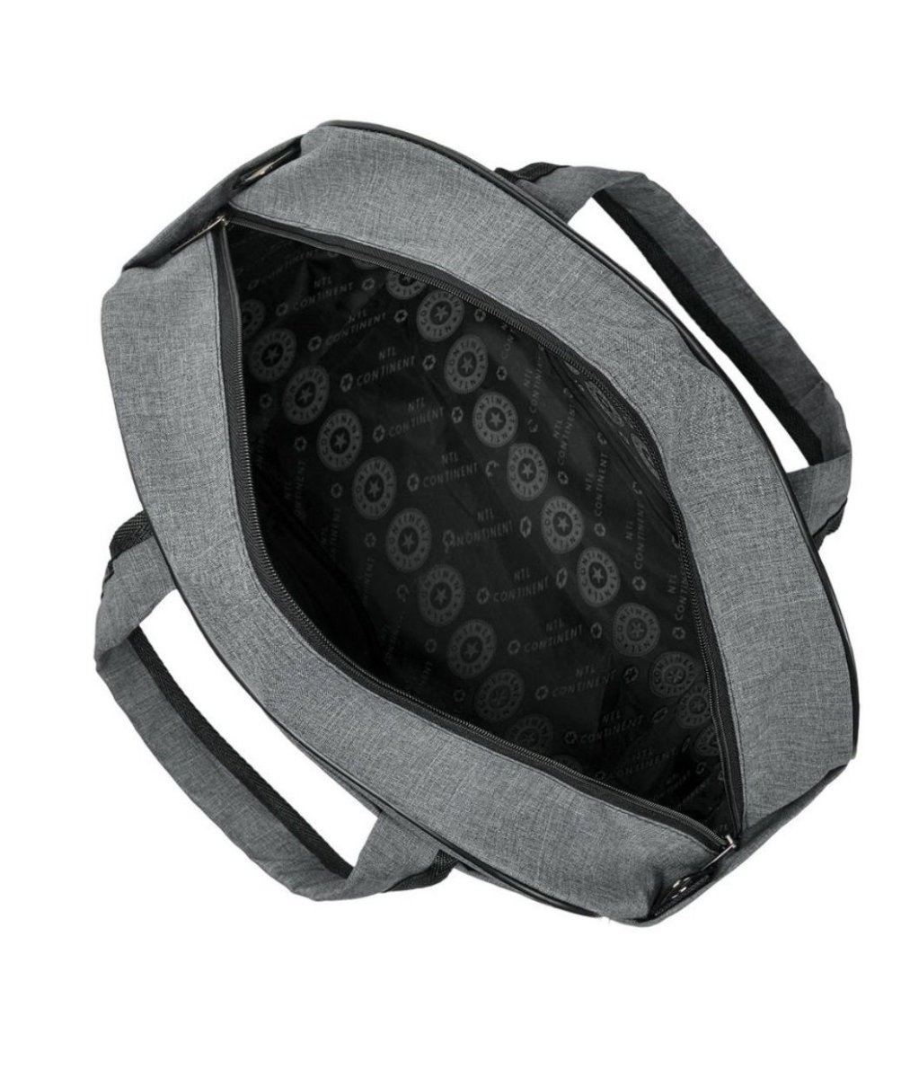 М-7321Б Сумка на колёсах с бьютиком катионик серый (Серый/30*53*22/полиэстер/NTL Continent)