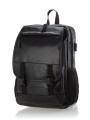 8081 Рюкзак мужской экокожа (Черный/40*30*18/Экокожа)