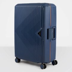 33C-011-424 Чемодан 4-х колесный (синий/46*67*27/полипропилен/M/3,6 кг/70 литров/Eberhart)