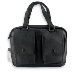 069К Сумка женская натуральная кожа (black) (черный/33*24*9/натуральная кожа/Redmond)