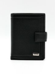 130-DC30-08A Портмоне 3в1 (Черный/10,5*14*2/натуральная кожа)