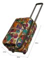 М-7321 Сумка на колесах дизайн кошки бежевый (Бежевый/53*30*21/полиэстер/NTL Continent)