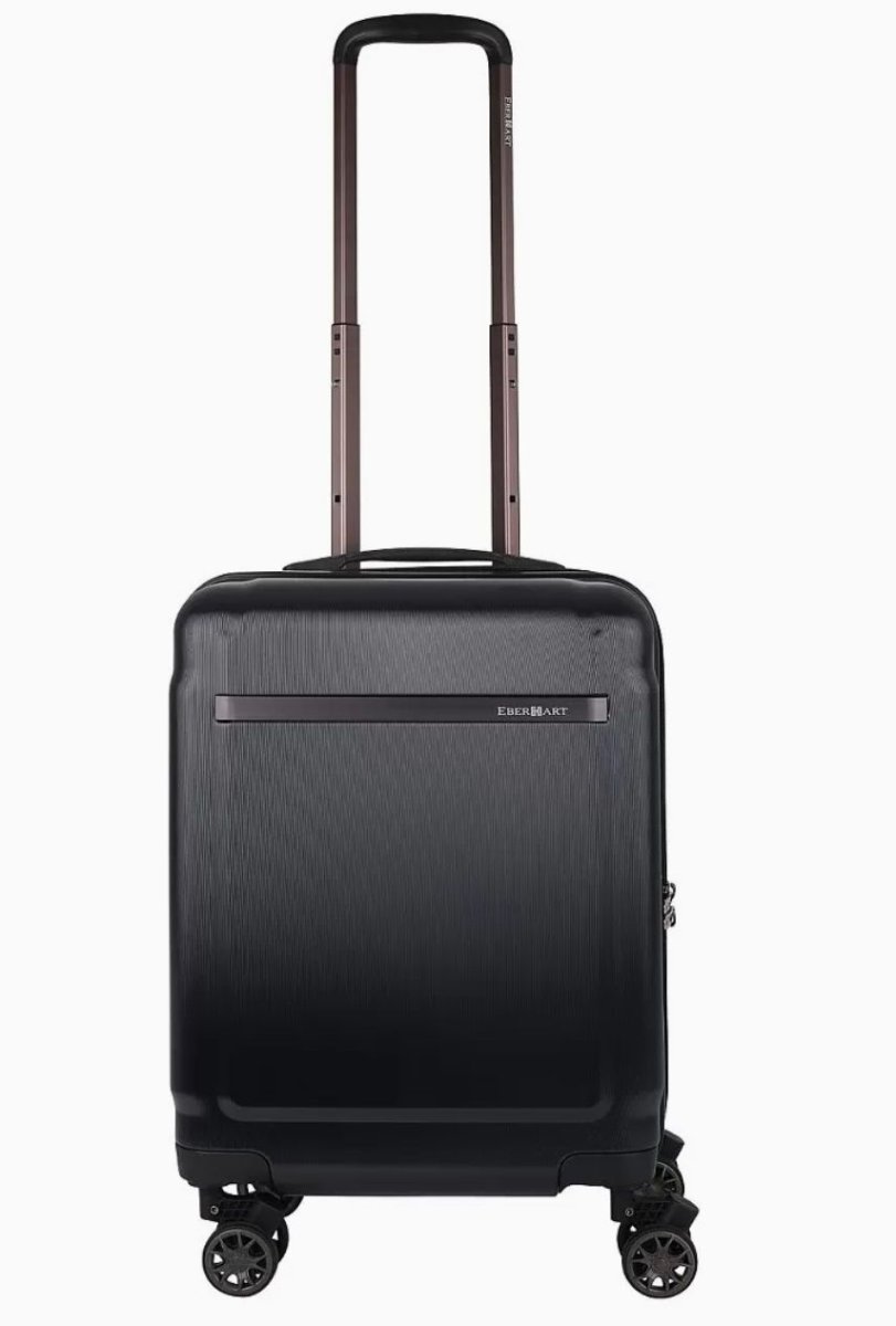 08C-009-420 Чемодан 4-х колесный (Черный/37*55*22/поликарбонат/S/2,7 кг)